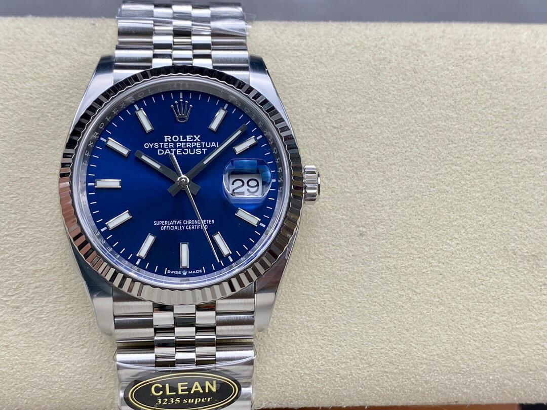 Rolex Datejust Super Clone 36mm Blue Dial 116234 - gallery