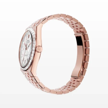 Rolex Super Clone Land Dweller 40mm Everose Gold and Diamonds - gallery