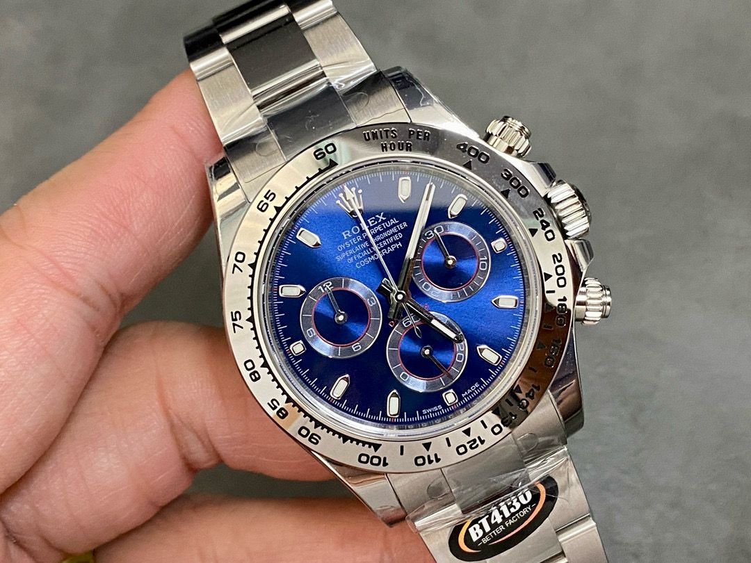 Rolex Daytona Super Clone 116528 Blue Dial 40mm - gallery