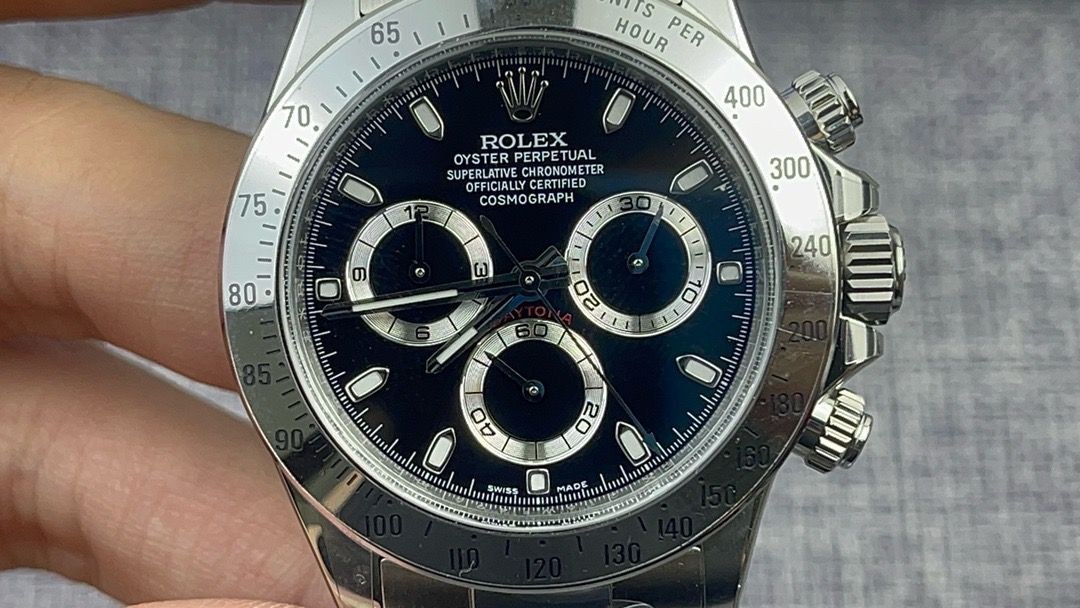 Rolex Daytona Super Clone 116520 Black Dial 40mm - gallery