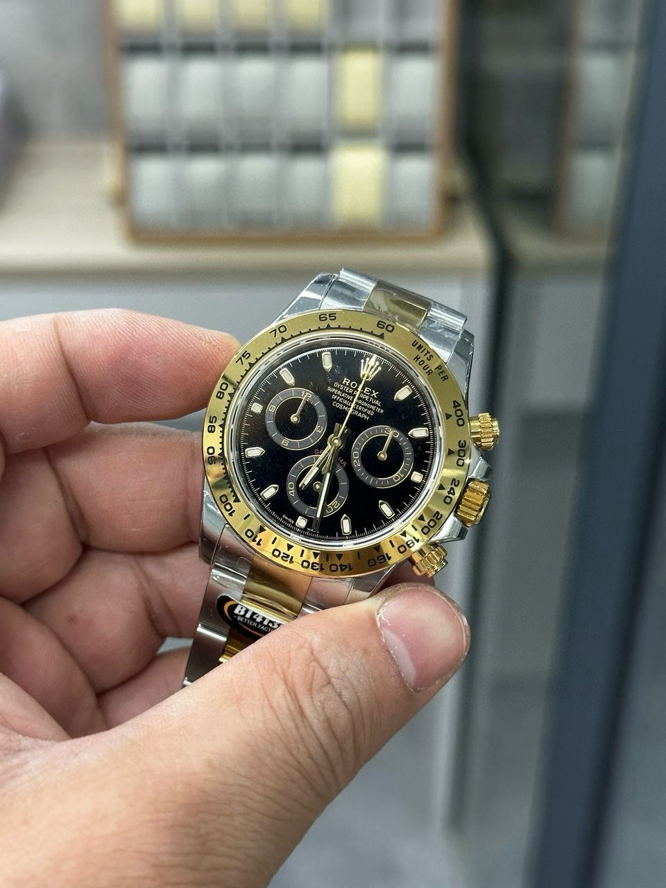 Rolex Daytona Super Clone 116523 Black Dial 40mm 4130 Movement - gallery