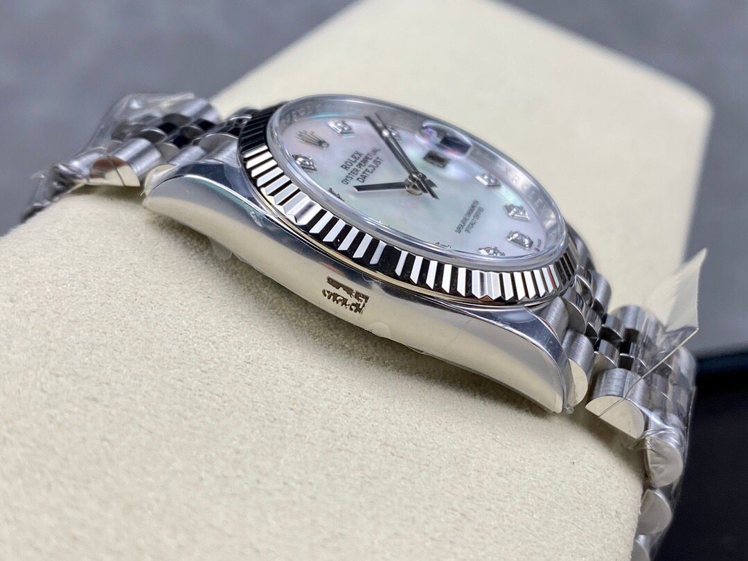 Rolex Datejust Super Clone 36mm Mother of Pearl White Dial 116244 - gallery