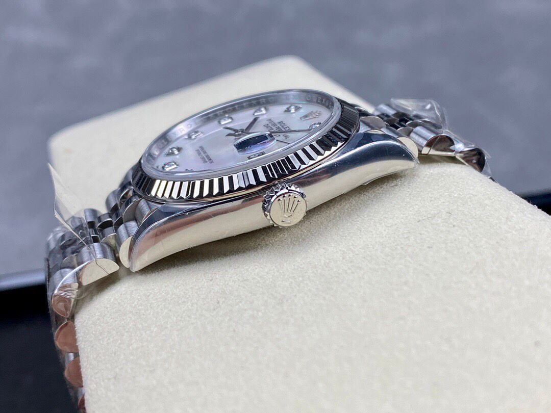 Rolex Datejust Super Clone 36mm Mother of Pearl White Dial 116244 - gallery