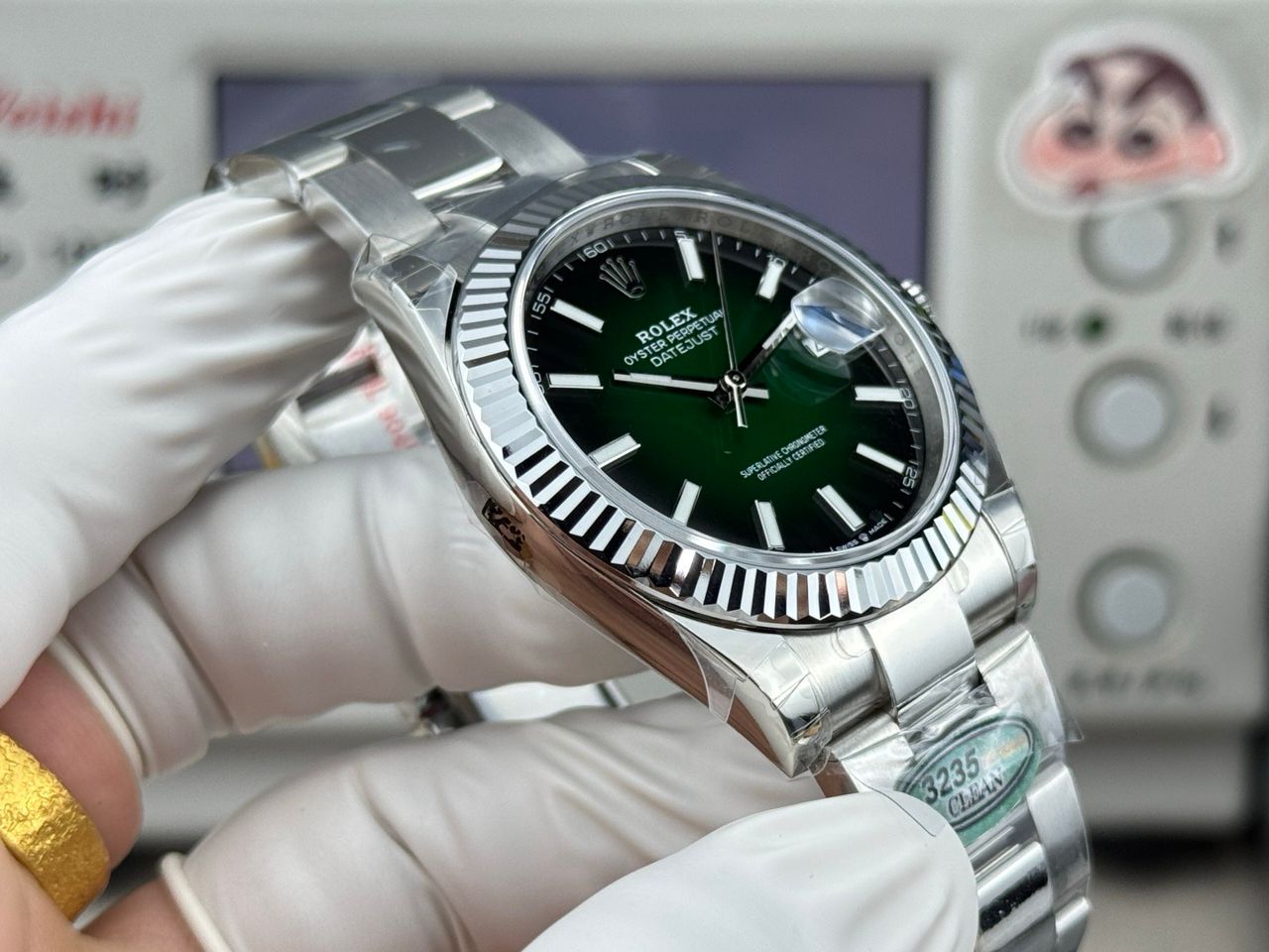 DateJust 41 126300 ERF 1:1 Best Edition Green Ombre Dial on Oyster Bracelet JH3235 Super Clone - gallery