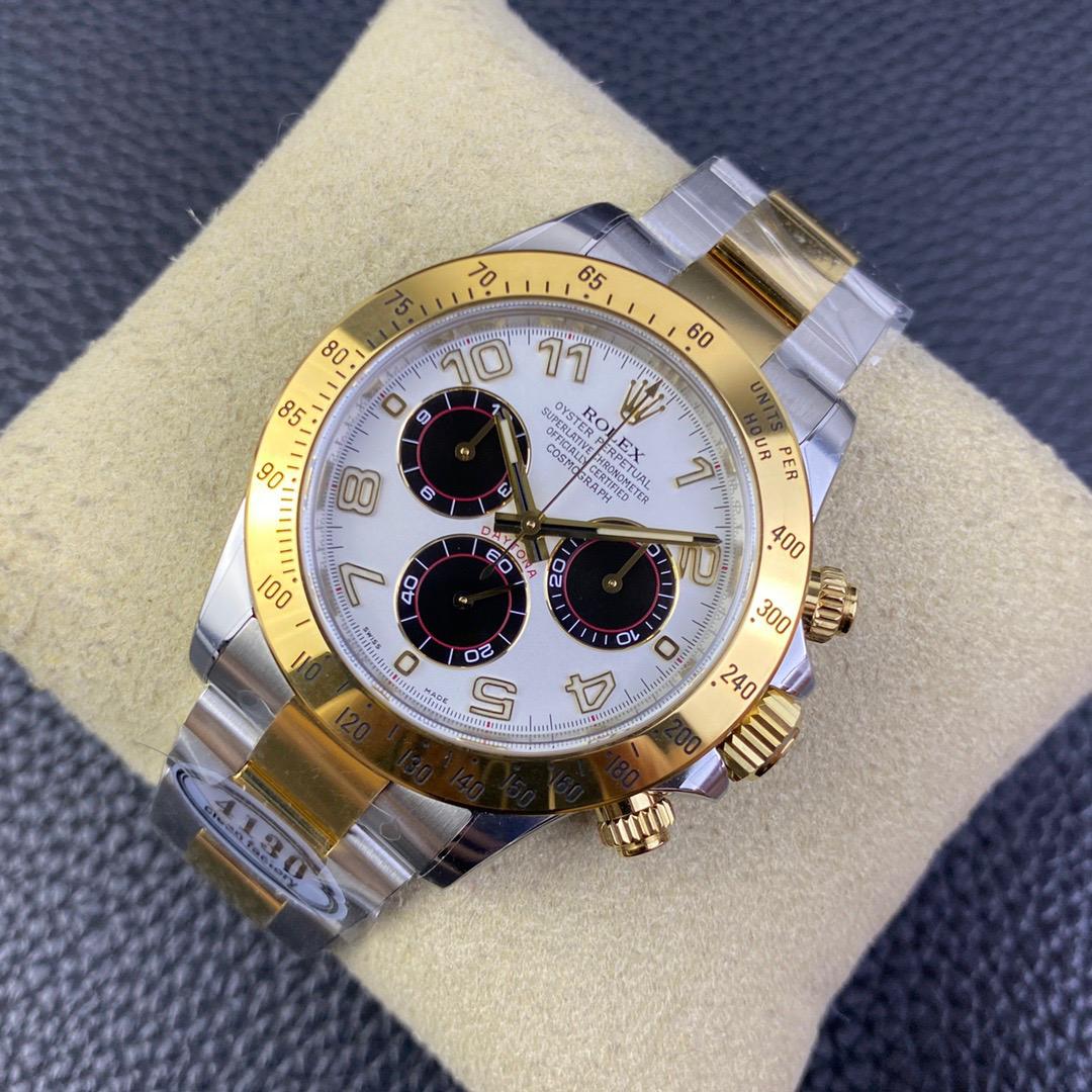 Rolex Daytona Super Clone 116523 White Dial 40mm - gallery
