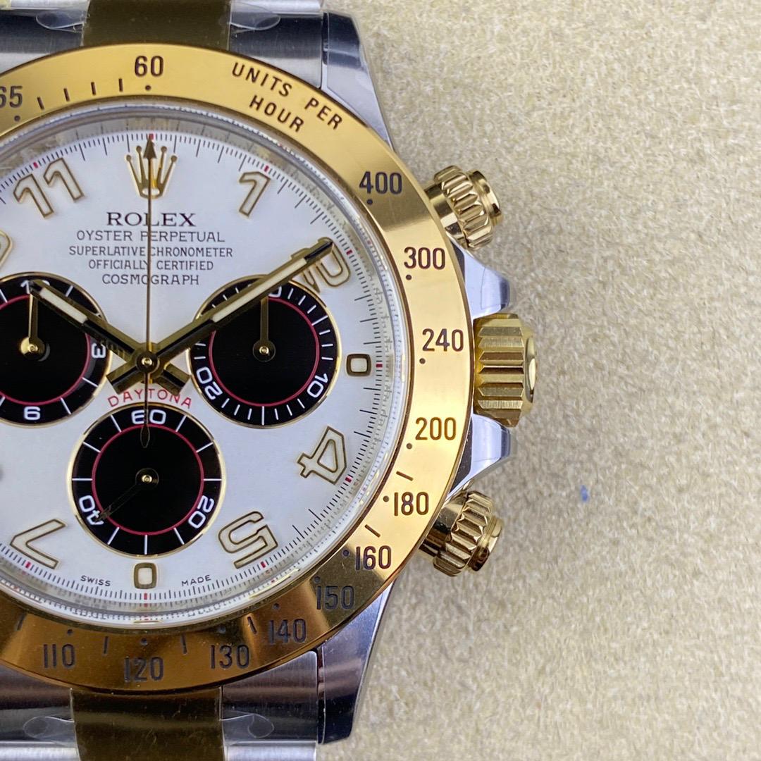 Rolex Daytona Super Clone 116523 White Dial 40mm - gallery