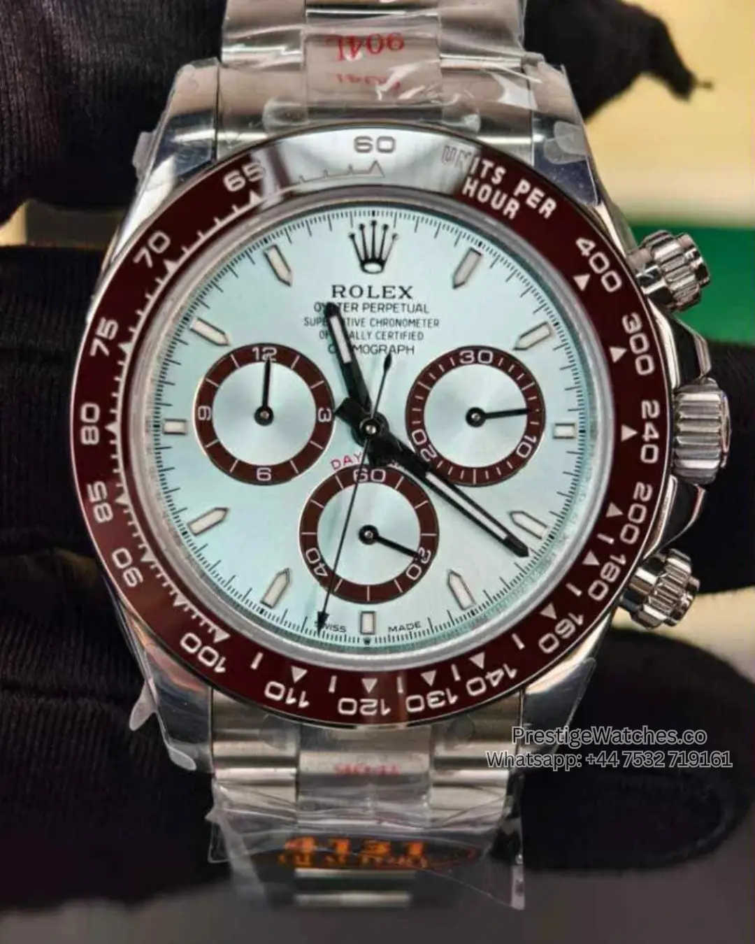 [EXCLUSIVE] Rolex Daytona Platinum Super Clone Transparent Back 4131 Movement 116506 40mm