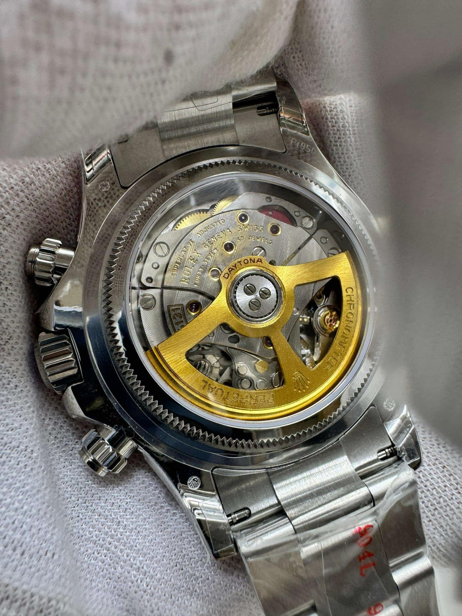 [EXCLUSIVE] Rolex Daytona Platinum Super Clone Transparent Back 4131 Movement 116506 40mm - gallery