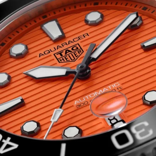 TAG Heuer Aquaracer Men Automatic Orange Stainless Steel Watch WBP201F.BA0632 - gallery