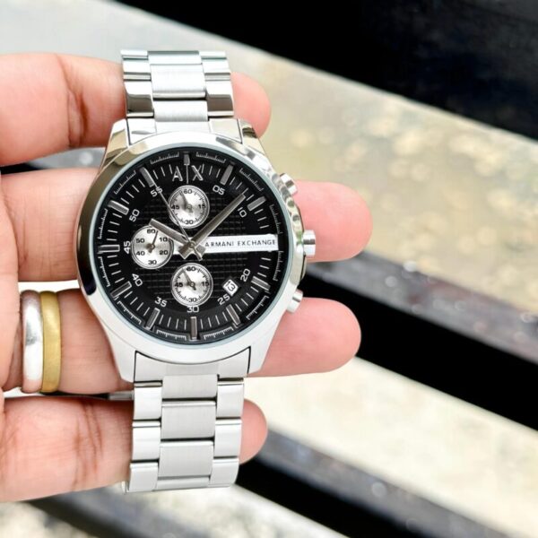 Armani Exchange Ax2604 Chronograph Silver And Black - gallery