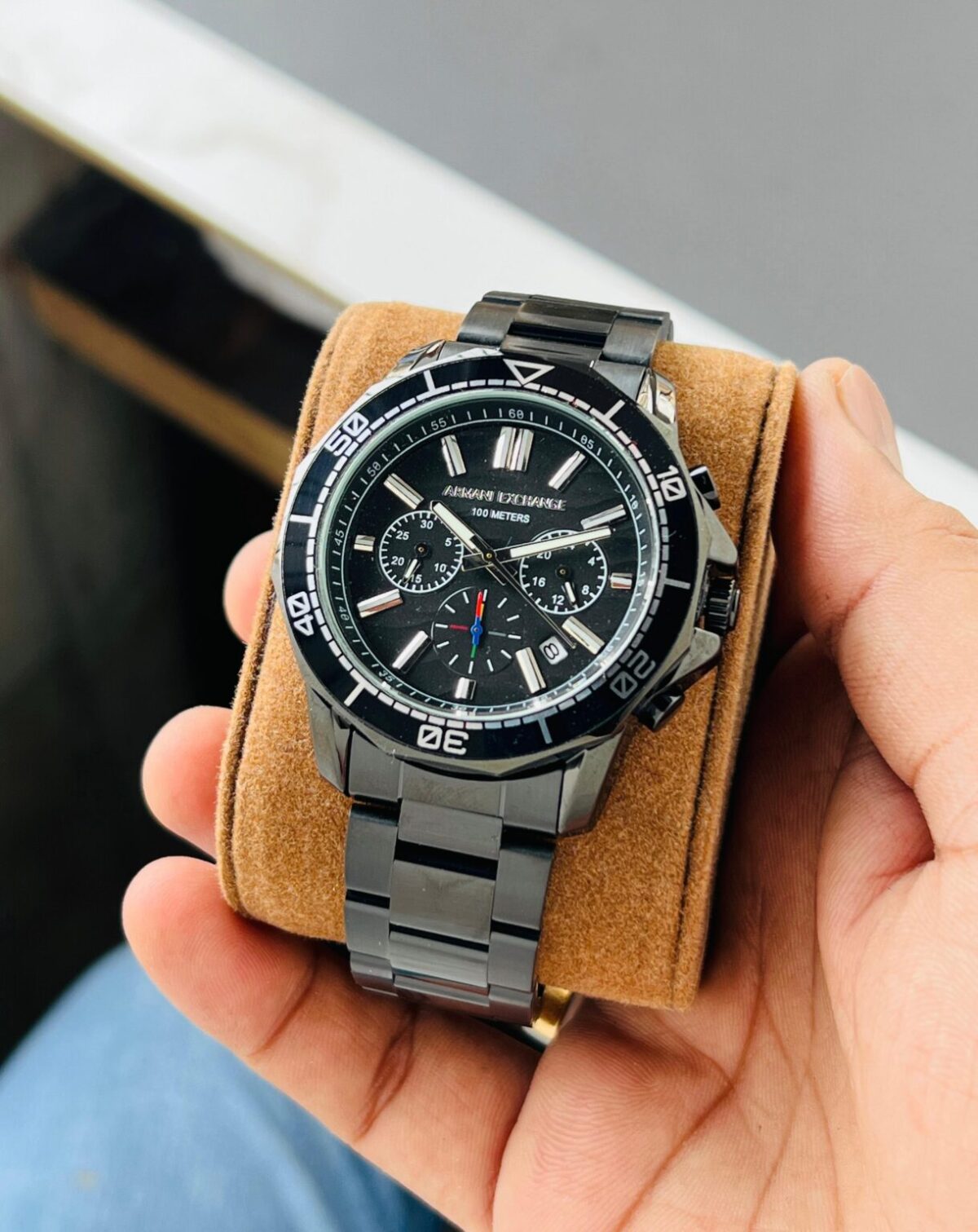 Armani Exchange Spencer Chrono Black Dial 44mm - gallery