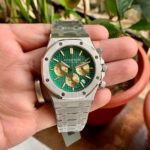 Audemars Piguet Royal Oak Offshore Silver-Green Quartz Watch - gallery