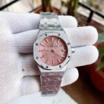 Audemars Piguet Royal Oak Pink Dial Ultra Thin Ladies - gallery