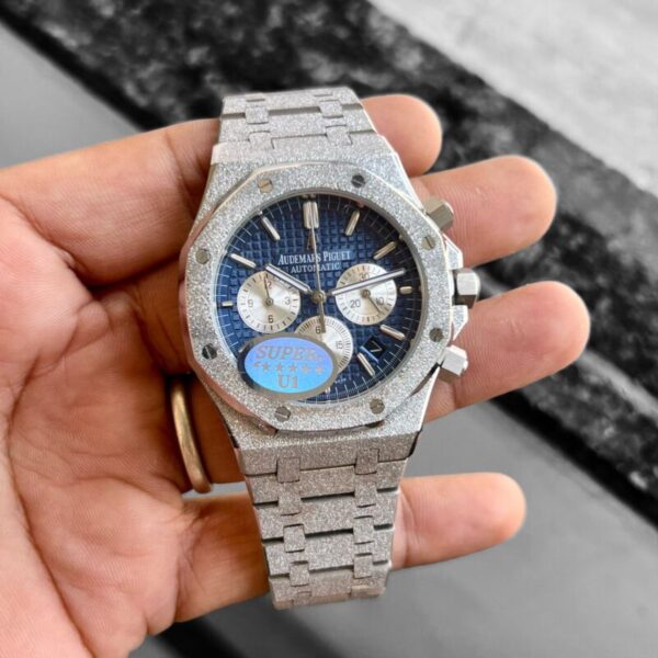 Audemars Piguet Royal Oak Flying Tourbillion Rosegold Blue Diamond Bezel - gallery