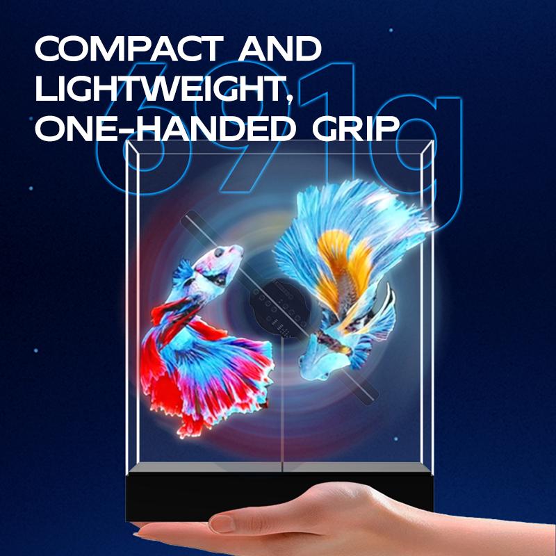 New 3D hologram fan projector desk display custom logo products  transparent led display