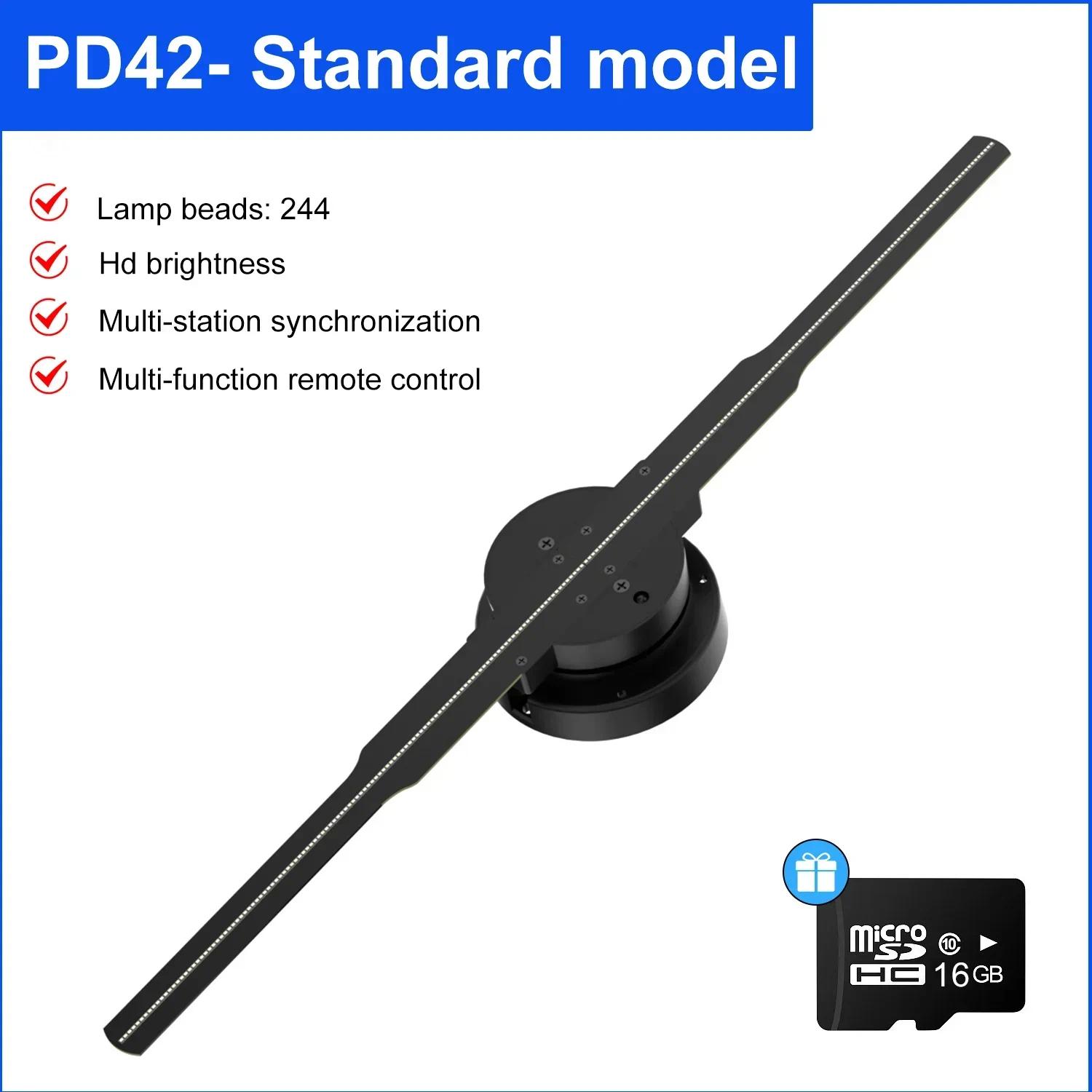 How 42cm 3D Holographic Fan Wifi Remote Custom ICONS DIY Video LOGO LED Neon Lights Rotating Display AD 3D Holographic Projector Can Transform Your Daily Routine