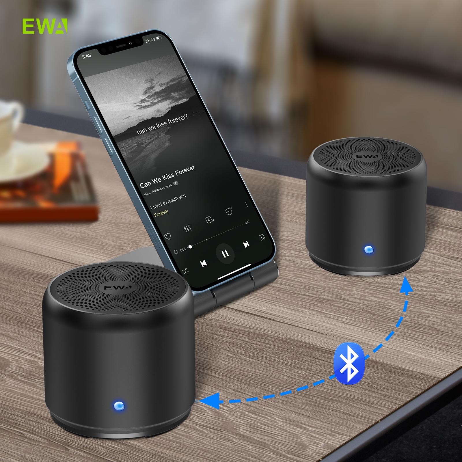 EWA Portable Bluetooth Speaker 8W StormBox Blast Outdoor Wireless Speaker Dual Stereo Party Camping Speaker 1200 mAh 4H Playtime