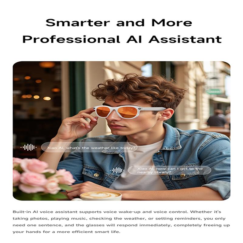 M88 6K HD AI Photograph Smart Glasses Chat GPT 200MP Camera BT Call 290Mah Voice Assistant Control Smart Glasses For Xiaomi New - Image 4