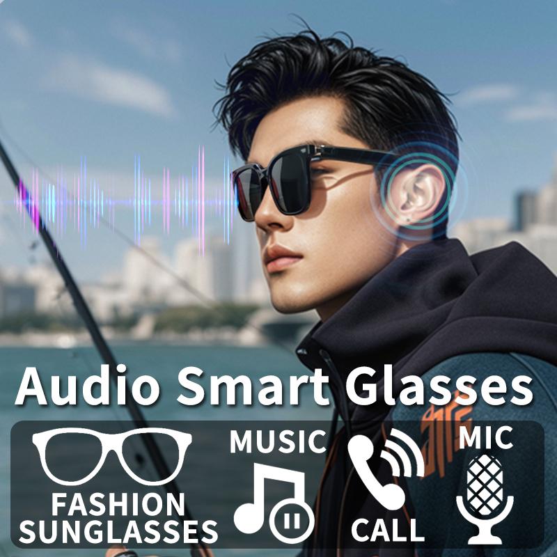 New smart bluetooth audio glasses to listen to music HD call anti-ultraviolet polarized lenses wear comfortable sunglasses - Image 3