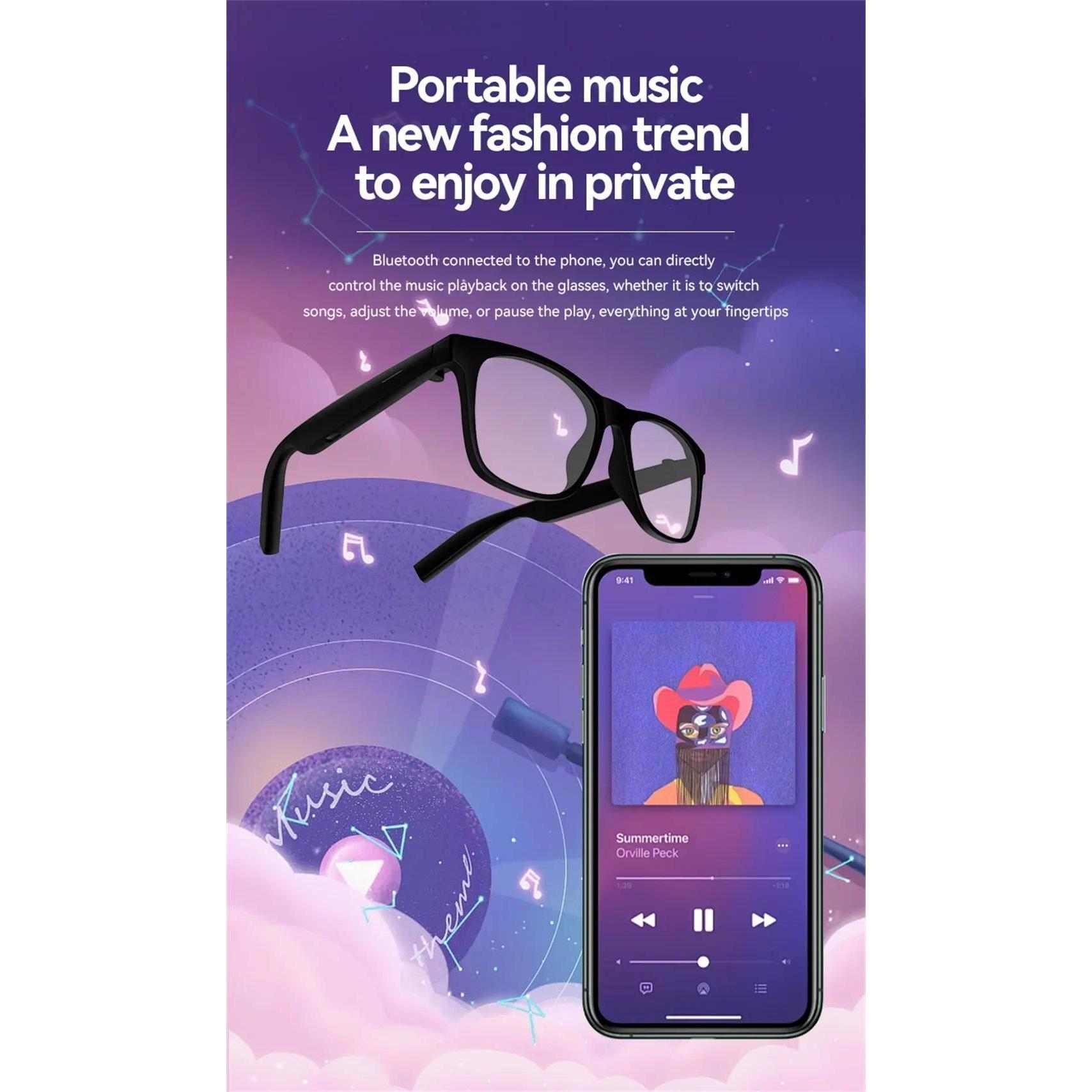 New D11 Smart Glasses Wireless Bluetooth Hands-Free Calling Music Play Headphones With Microphone Motion Stereo Speaker Glasses - Image 3