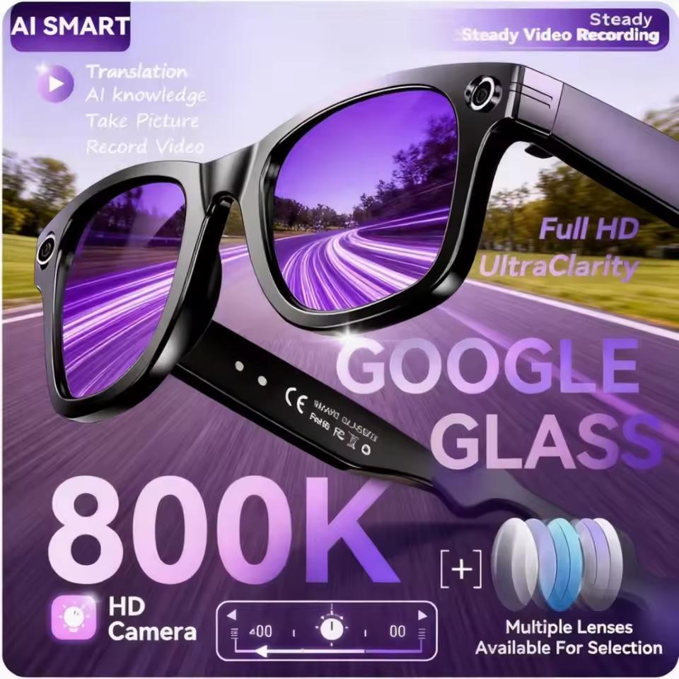 New 800W Camera AI Glasses Men Color-Changing Smart Translation Glasses Photo Video Recording Waterproof Call Smart Sunglasses Wearable - Image 4