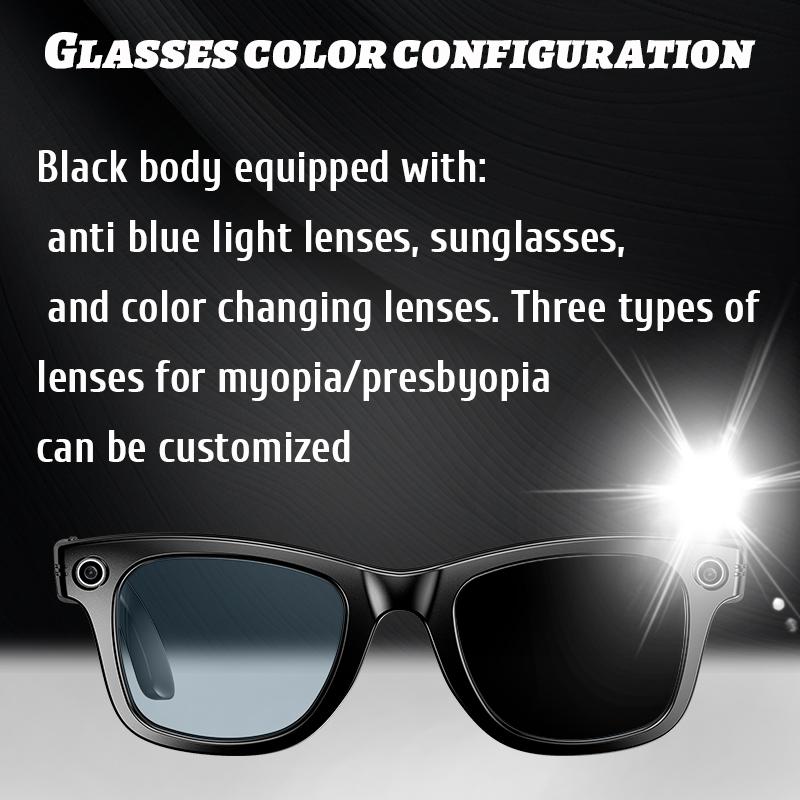 2025 New Upgrade Smart Glasses With Camera Video Recording AI Photo Recognition Bluetooth Call Translation Voice Sunglasses Men Dustproof Memory - Image 3