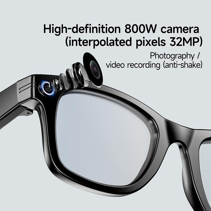 Unboxing and Review: The 2025 New 8MP Camera Glasses Men Color-Changing AI Smart Bluetooth Glasses Photo Video Recording Waterproof Call Smart Sunglasses Experience
