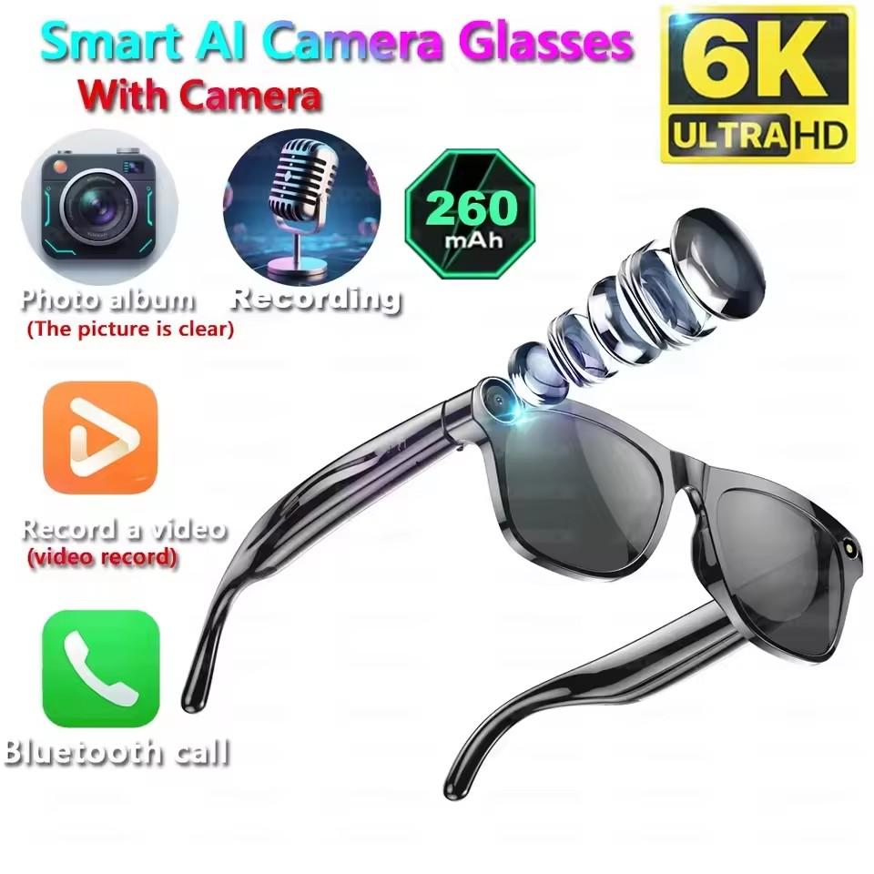 The Future of Technology: Exploring 4K HD1080P AI Smart Glasses Photochromic Glasses Video Recording Bluetooth Call Glasses Waterproof Bluetooth Call Playing Music's Innovations
