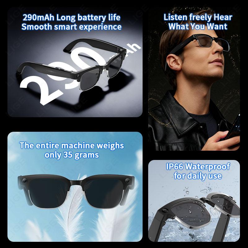 The Future of Technology: Exploring AI Photography Video Smart Glasses Intelligent Interactive Translation Smart Sunglasses with 800W Camera for Google Glasses Men's Innovations