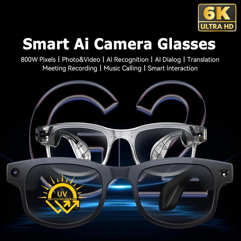 The Ultimate Guide to Smart Glasses with Camera, AI 6K, Bluetooth, Multi-Function Calling, Voice Assistant, Music Player, Translation, Photochromic Glasses, New: Everything You Need to Know