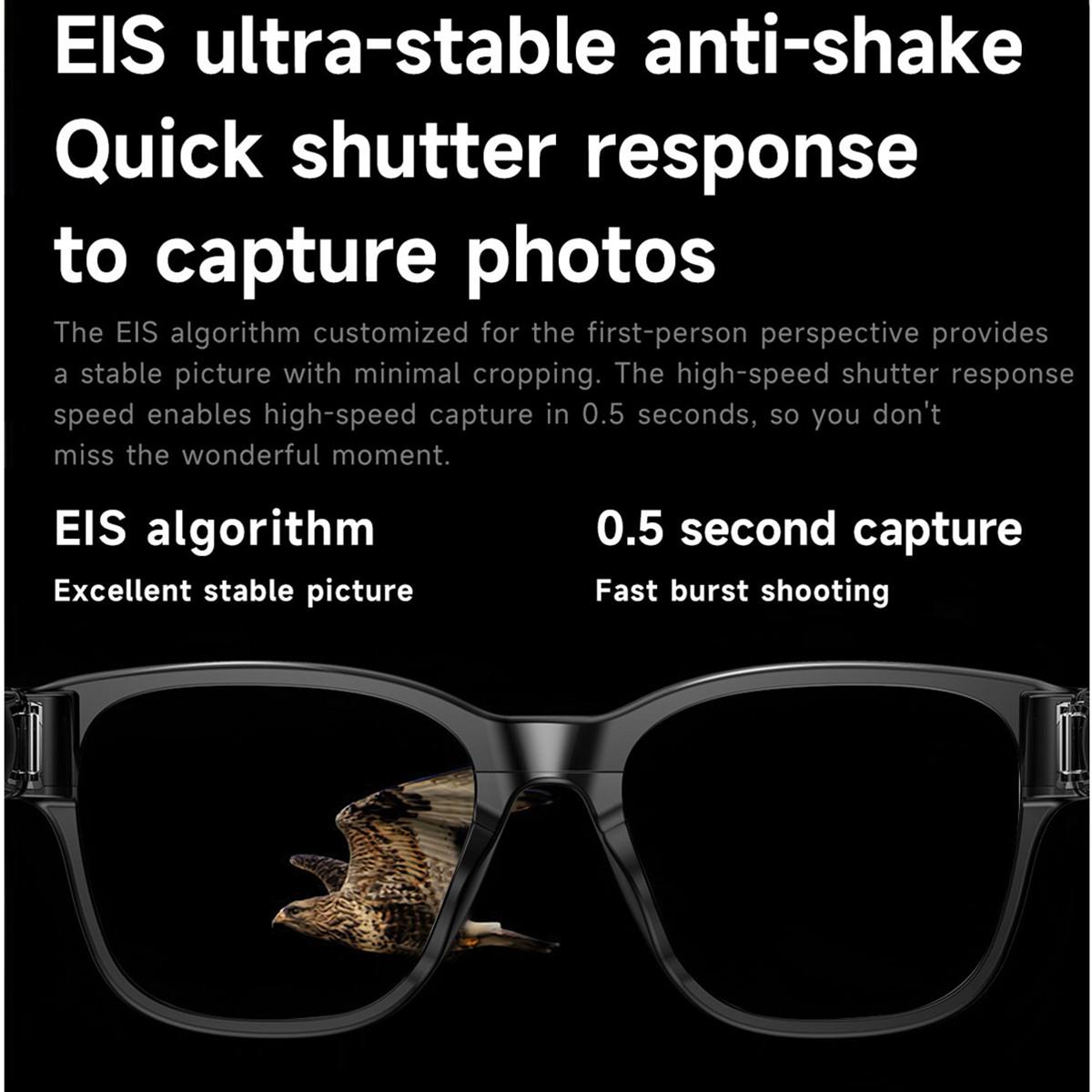 Smart Glasses with Bluetooth, Video Camera, Color-Changing Lenses, Prescription Lenses, WiFi Connectivity, 800W Photo Camera, AI-Powered Glasses