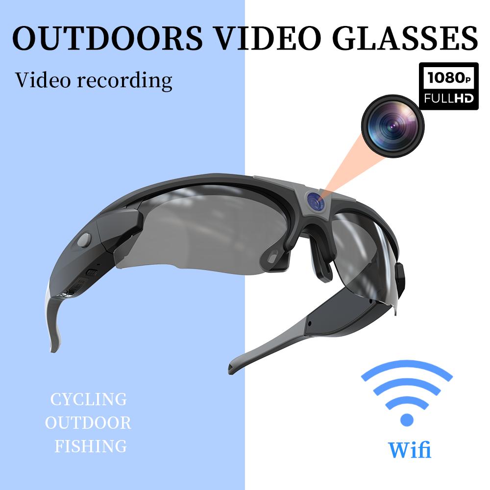 Smart Glasses, FPV HD 4K, WiFi Camera, 1080P Video Recording, Mini Wireless Body Camera, Perfect for Vlogging, Action POV, Sports, Motorcycling, Cycling