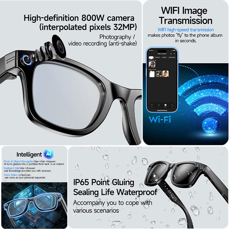 The Ultimate Guide to AI Glasses For Men Video Recording Glasses Noise Cancelling 800W Pixel Playing Music Real-time Translation Sunglasses For Women: Everything You Need to Know