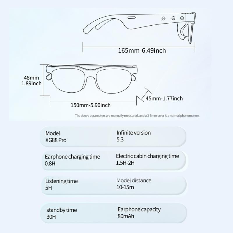 Sunglasses Intelligence AI Real Time Translation Bluetooth 5.3 Video Call Translation