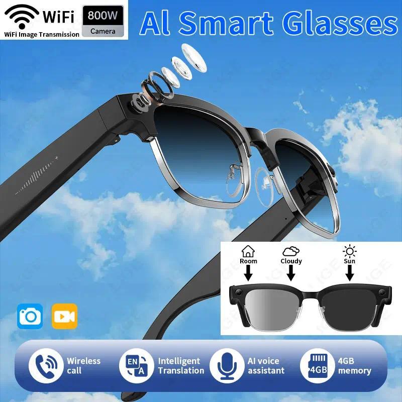 Why New 4K Glasses AI Smart Glasses with 8MP Camera Video Recording Translation Smart Sunglasses Bluetooth Call Music Play Men Women is Changing the Game in 2024