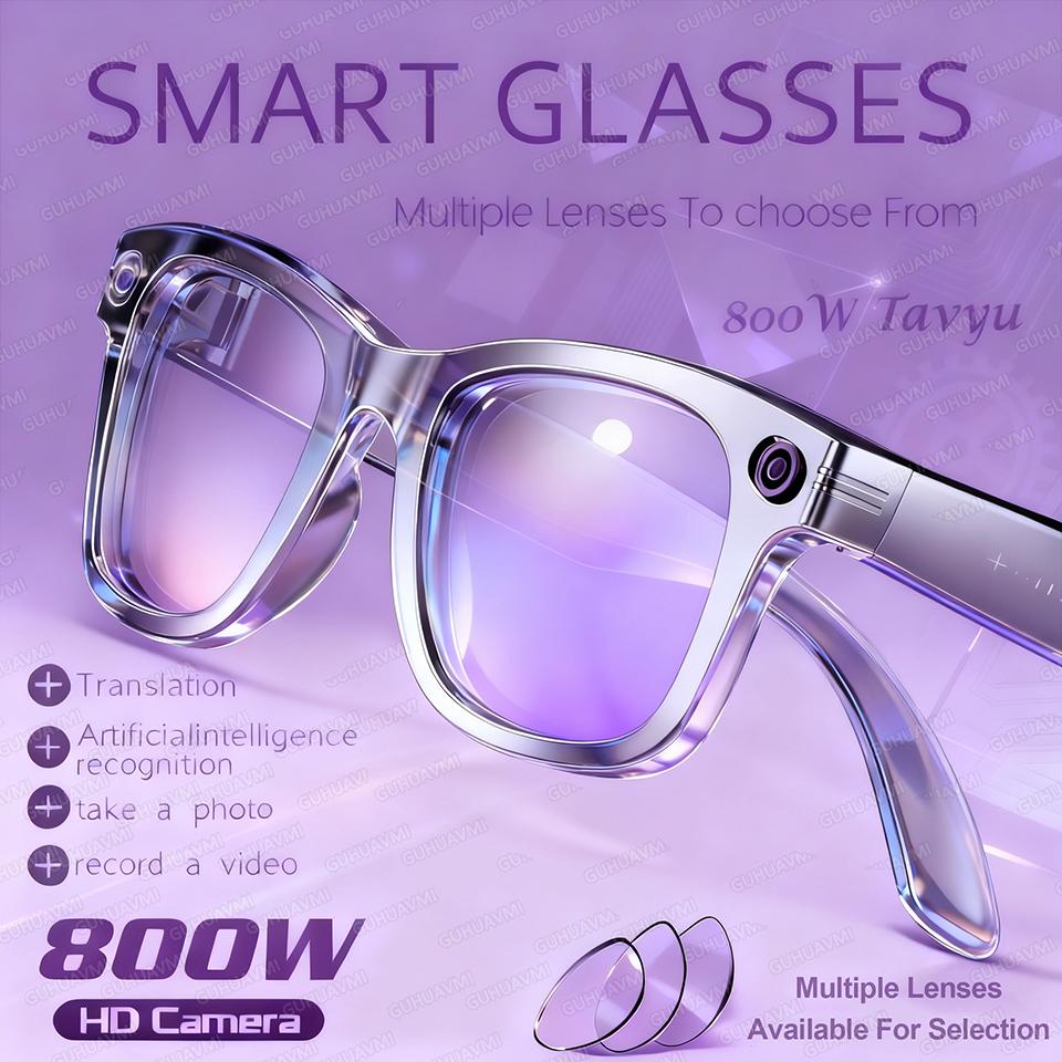 Why 800W With Camera Smart Glasses Woman Video Recording AI Photo Recognition Eyewear Earphone Call Translation Voice Sunglasses Men is Changing the Game in 2024