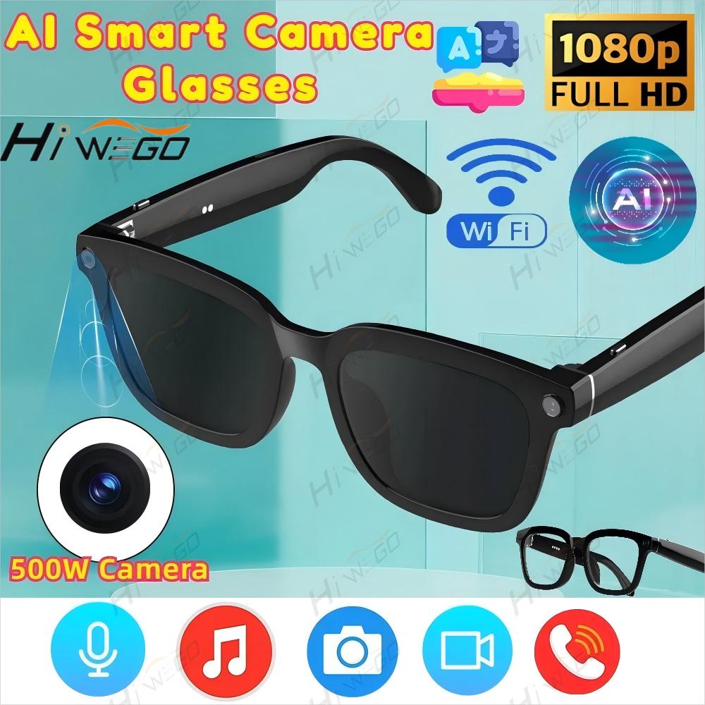 Discover the Revolutionary Features of AI Smart Camera Glasses Polarized Sunglasses HD1080P Shooting Video Recorder WIFI Bluetooth Call Glasses for Man Women Goggles