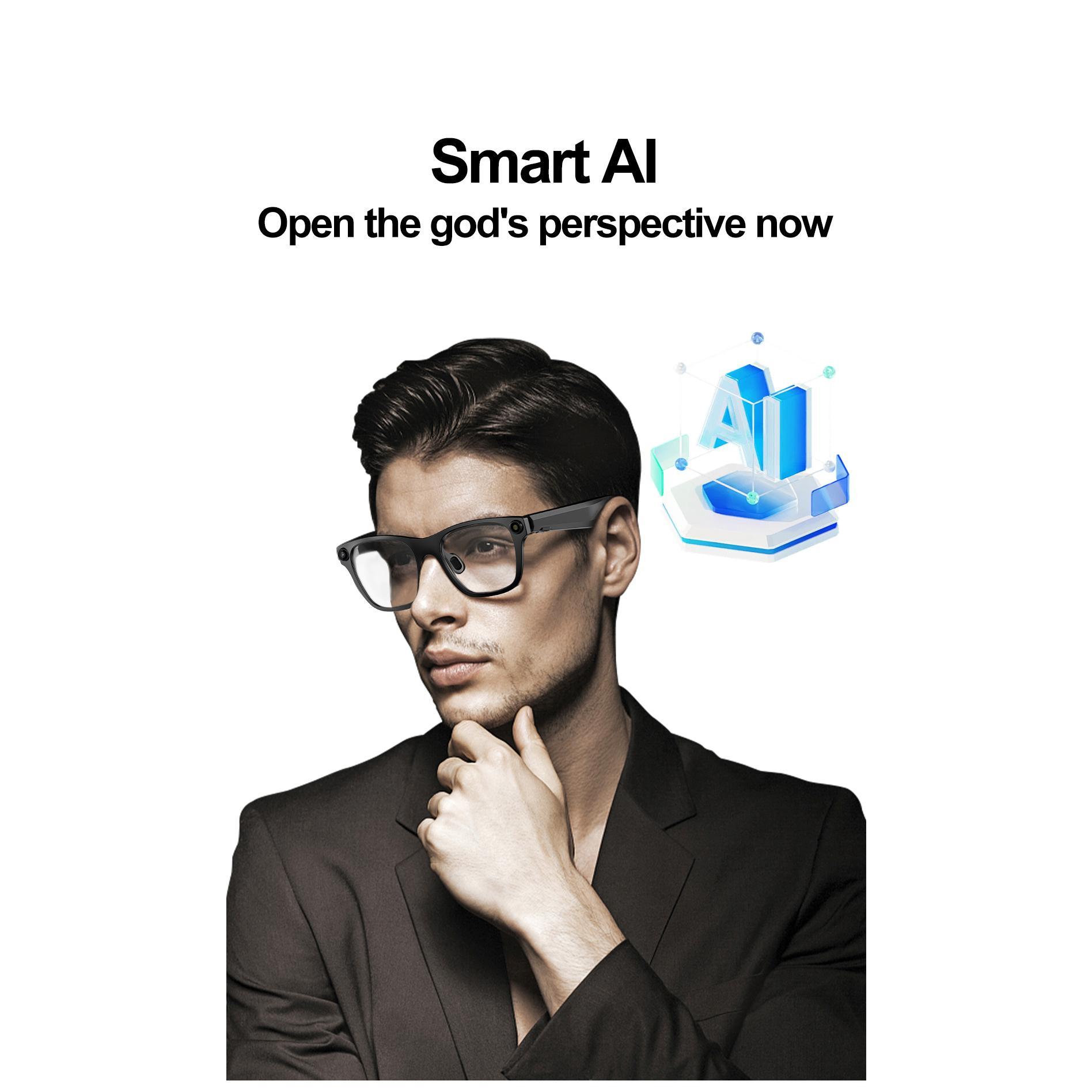 Discover the Revolutionary Features of S336 AI Smart Camera Glasses 20MP 1080P Video Shoot Bluetooth Call Music Audio APP Viewing WiFi Smart Glasses for Women Men