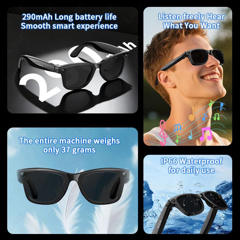 Real User Stories: How Black Sunglasses with Video Recording, LIGE, New 2025, 5MP Camera, Bluetooth Calling, Music Playback, Language Translation, AI Smart Glasses, For Men and Women Changed Their Lives