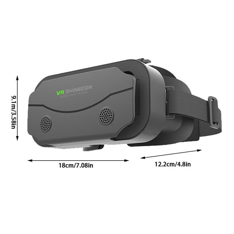SHINECON 3D Helmet VR Glasses 3D Glasses Virtual Reality Glasses VR Headset For Google cardboard Adjustable Device Phone Smartphone