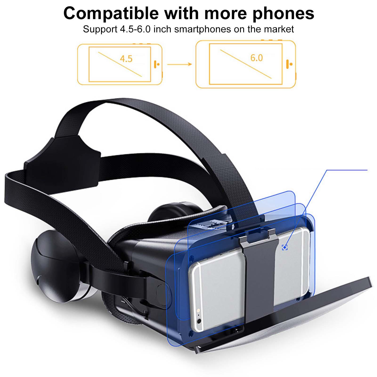 Adjustable VR Glasses HiFi Headset Immersive 3D Virtual Reality Glasses For IOS Android PC With Wireless Handle Eye Protection - Image 4