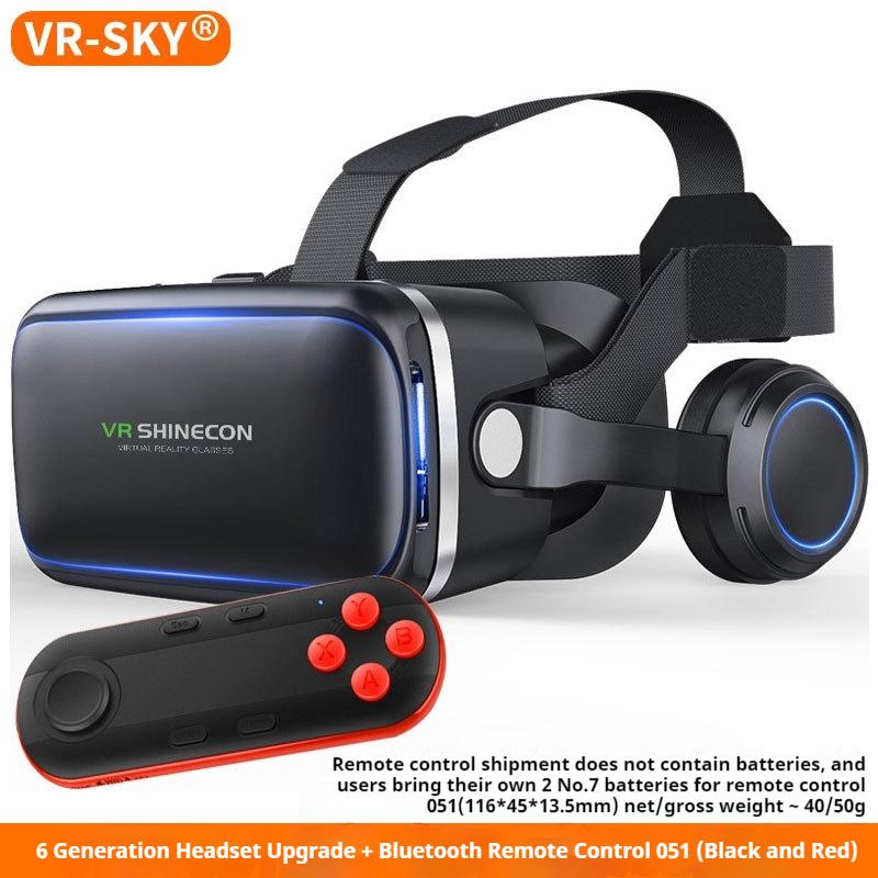 VR SHINECON G04EA 10.0 Virtual Reality Helmet 3D Glasses Casque For Smartphone Smart Phone Goggles Headset Video Game Binoculars